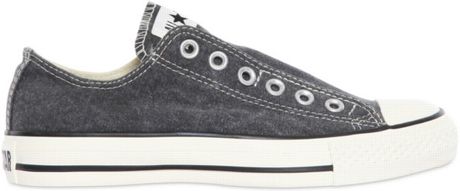 converse canvas slip on