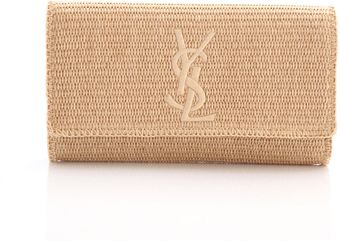 Yves Saint Laurent Raffia Belle Du Jour Clutch - Lyst