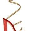 Marc Jacobs Wraparound Python and Velvet Sandals in Gold (red) - Lyst
