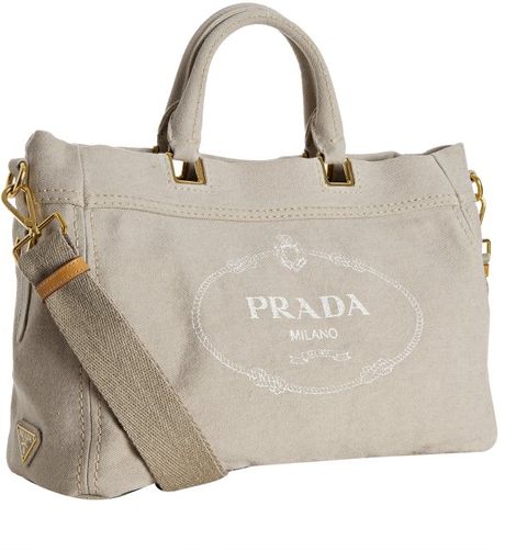prada cotton tote bag
