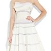 Victoria Beckham Painteffect Cottonorgandy Dress in White