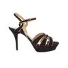 Yves Saint Laurent Tribute Sandal in Black - Lyst