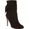 Valentino Black Suede Bow Detail Boots in Black - Lyst