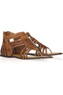 Diane Von Furstenberg Kourion Gladiator Leather Sandals - Lyst