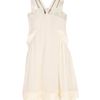 Givenchy Silk Georgette Tiered Dress in White (cream) - Lyst