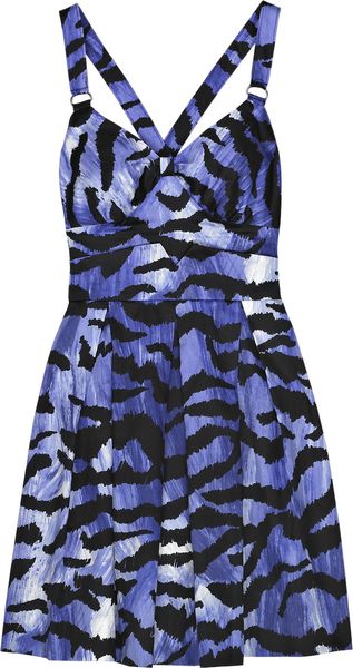 Alice By Temperley Tiger-print Cotton Sundress - Lyst