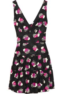 Anna Sui Cupcake-print Silk Dress - Lyst