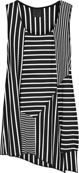 Anna Sui Striped Jersey Tank - Lyst