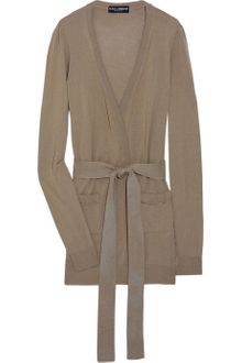 Dolce & Gabbana Wrap-around Tie-waist Cardigan - Lyst
