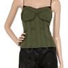 Elizabeth And James Militarystyle Cotton Corset in Green - Lyst