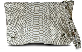 Julie K Handbags Brit Cobra in Cream - Lyst