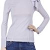 Tibi Bowembellished Wool Sweater in Blue (lavender) - Lyst