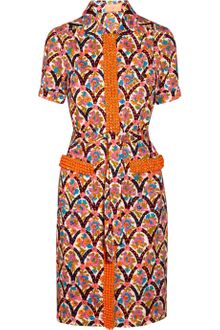 Manoush Bead-embellished Printed Cotton Shirt Dress - Lyst