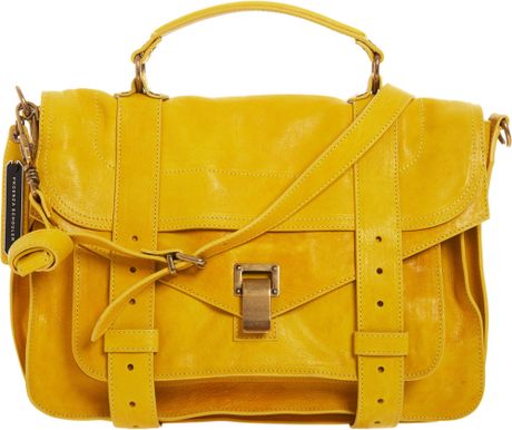 Proenza Schouler Medium Leather Ps1 in Yellow - Lyst