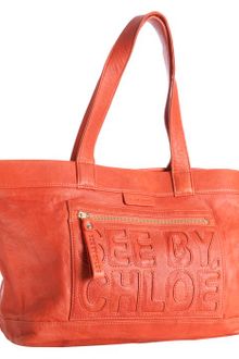 See By Chloé Coral Leather Zip File Medium Tote - Lyst