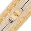 Gucci Broadway Raffia and Leather Clutch in Gold (gray) - Lyst