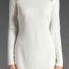 Jay Godfrey Clemente Beaded Shoulder Long Sleeve Dress in White - Lyst