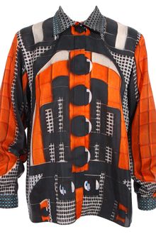 Holly Fulton Silk Shirt with Digital Print - Lyst