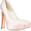 Brian Atwood Maniac Silksatin Platform Pumps in White (pearl) - Lyst