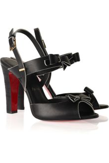 Christian Louboutin Double Noeud 100 Leather Sandals - Lyst