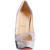 Christian Louboutin Grey Calf Banana 140 Woodstock Peep Toe Pumps in Gray (grey) - Lyst