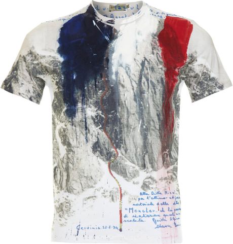 Moncler Maglia T-shirt in Gray for Men (grey)