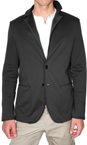 Lanvin Raw Cut Stretch Jersey Jacket - Lyst