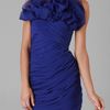 Notte By Marchesa Chiffon Dress with Organza Ruffle in Blue (violet) - Lyst