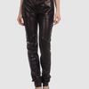 Bottega Veneta Leather Pants in Purple (aubergine) - Lyst