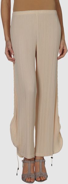 Issey Miyake Fête Casual Pants - Lyst
