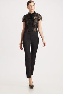 Oscar de la Renta Lace Blouse - Lyst