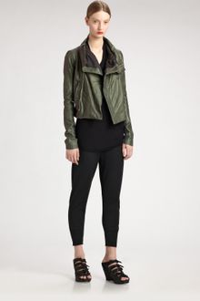 Rick Owens Leather Biker Jacket - Lyst