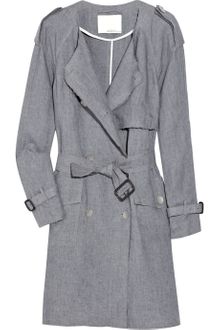 3.1 Phillip Lim Belted Linen Trench Coat - Lyst