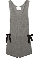 3.1 Phillip Lim Bow-detail Cashmere Playsuit