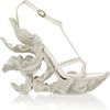 Alexander Mcqueen Sculpted Resin and Leather Sandals in Beige (cream) - Lyst