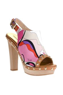 Emilio Pucci Open Toe Clog Sandal - Lyst