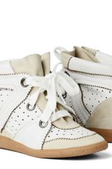 Isabel Marant Betty Leather and Suede Sneakers
