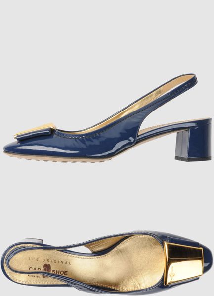 pale blue sling backs