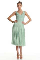Oscar de la Renta Twisted Strap Dress