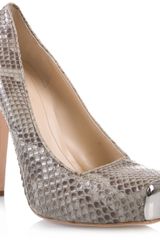 Alexander McQueen Square Toe Court Shoe