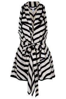 Diane Von Furstenberg Sleeveless Stripe Waistcoat - Lyst