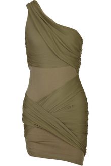 Alice + Olivia One-shoulder Draped Mini Dress - Lyst