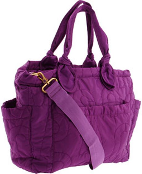 Marc By Marc Jacobs Pretty Nylon Eliza Baby Bag in Purple (plum) Marc By Marc Jacobs Pretty Nylon Eliza Baby Bag in Purple (plum)