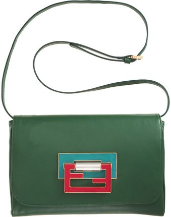 Fendi Fan Di Clutch - Lyst