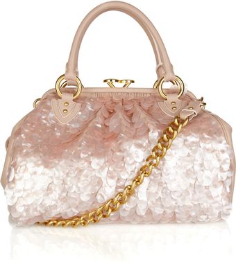 Marc Jacobs Delray Pailette-embellished Leather Shoulder Bag - Lyst