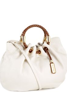 Michael Kors Skorpios Ring Tote, Soft Beige - Lyst