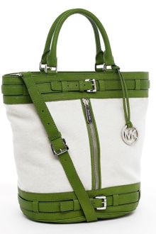 Michael Kors Michael Kingsbury Medium Tote Ecru Green - Lyst