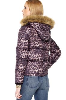 Michael Kors Michael Leopard Print Puffer Coat - Lyst
