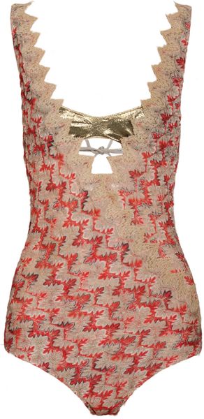 Missoni Mare Cipro Scalloped Crochet-knit Swimsuit - Lyst