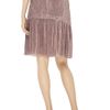 Alberta Ferretti Plissé Silkblend Skirt in Pink (purple) - Lyst